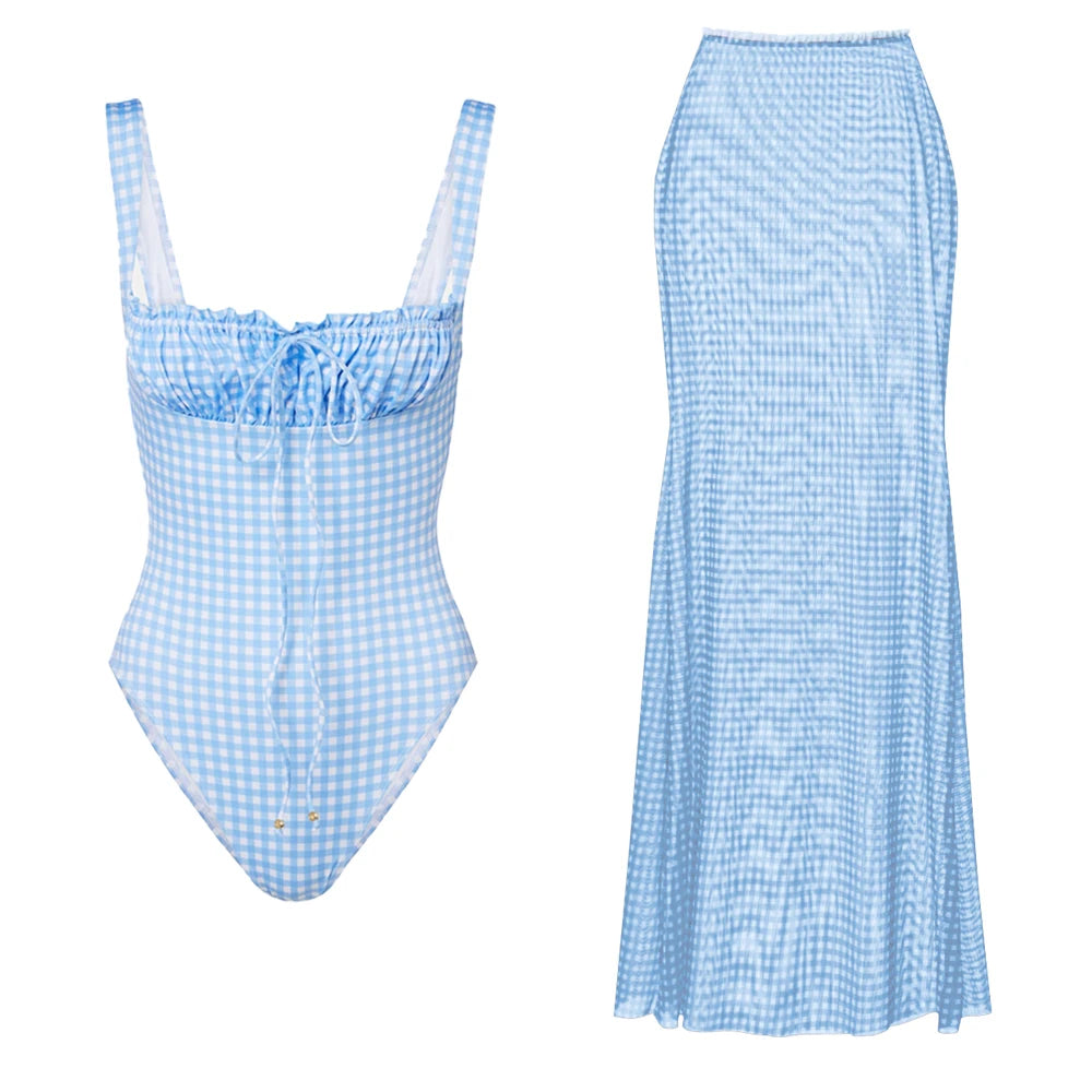 Bandeau Skirted One-Piece