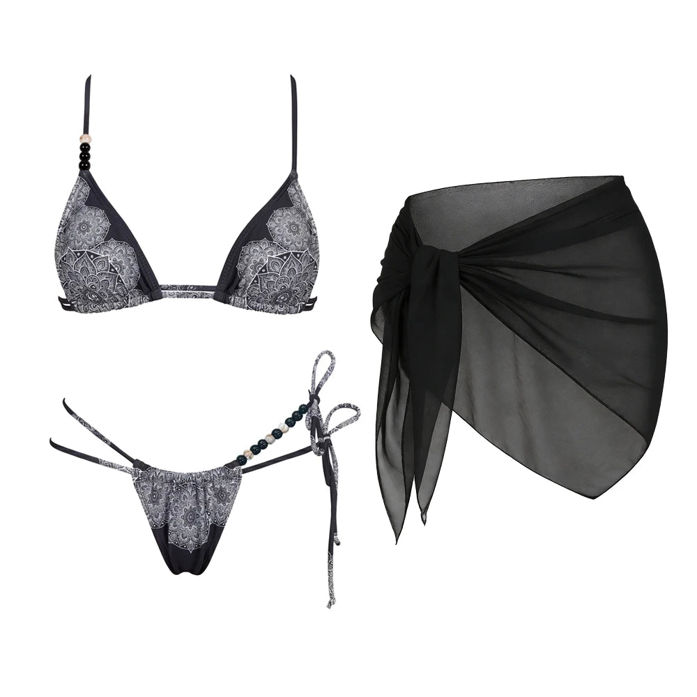 Pearl Tide String Bikini Set