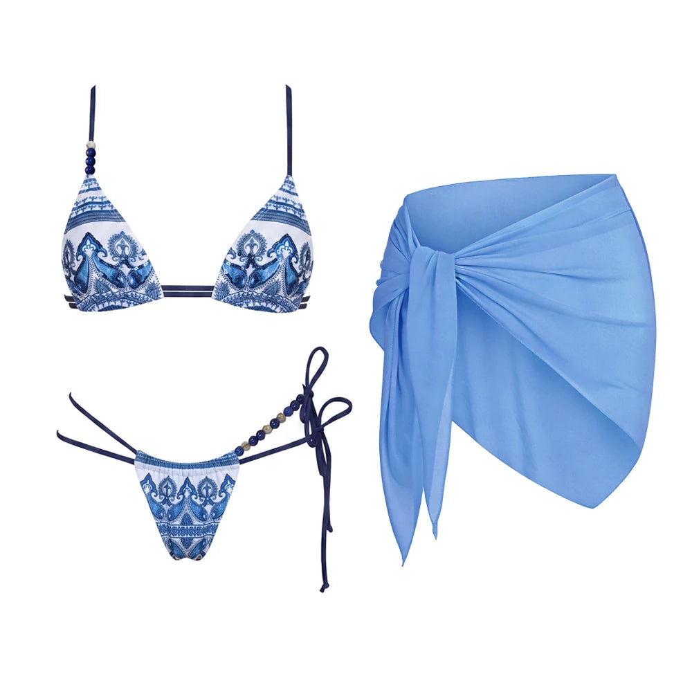 Pearl Tide String Bikini Set