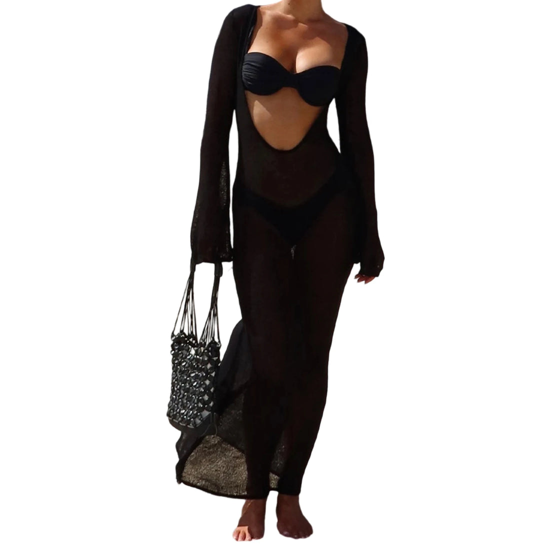 Sheer Coast Maxi Cover-Up