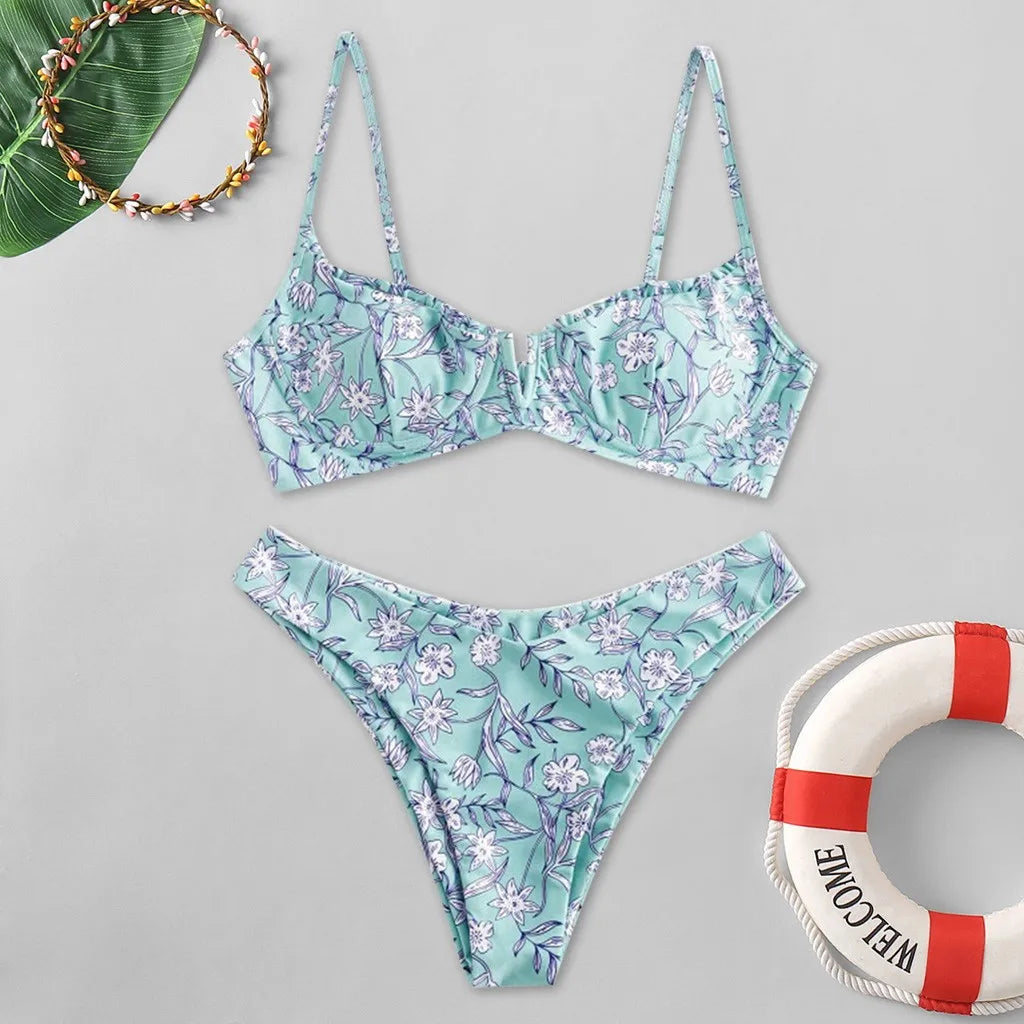 Floral Push Bikini