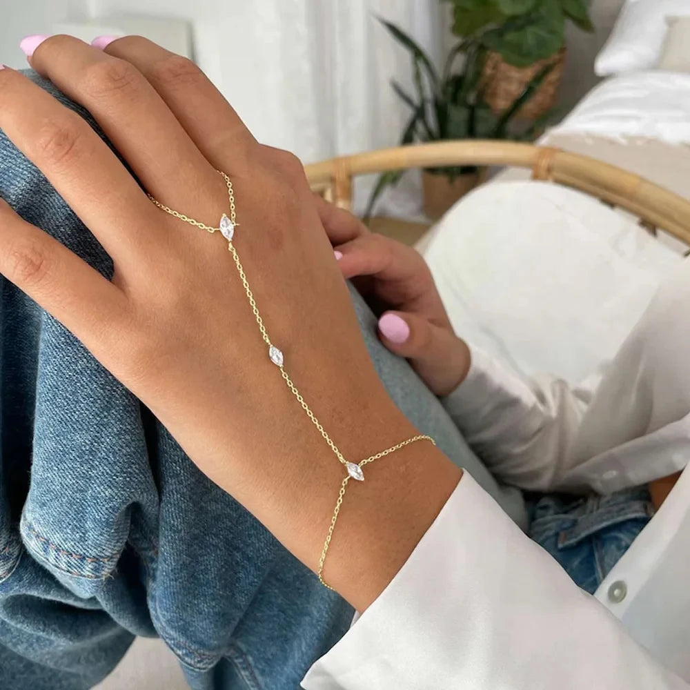 Crystal Hand Bracelet