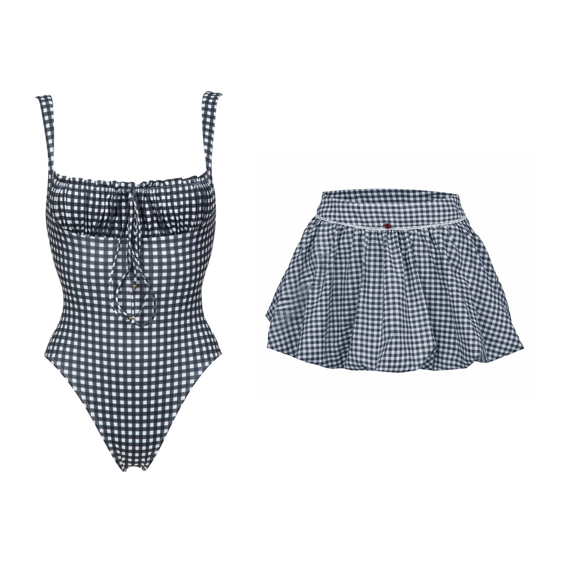 Bandeau Skirted One-Piece