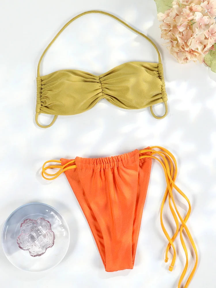 Patchwork Bikini Set