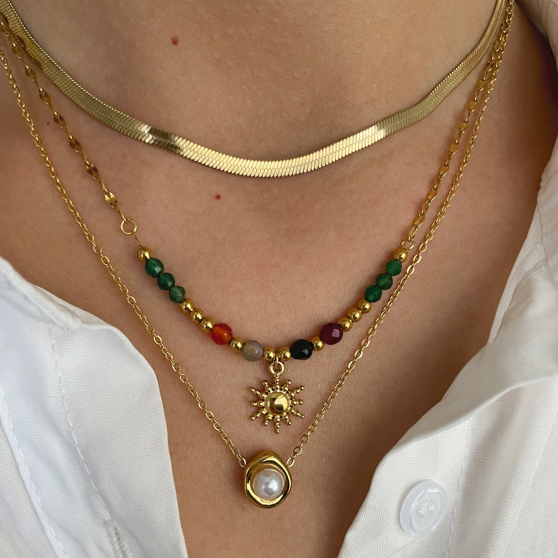 Sunflower Pendant Necklace