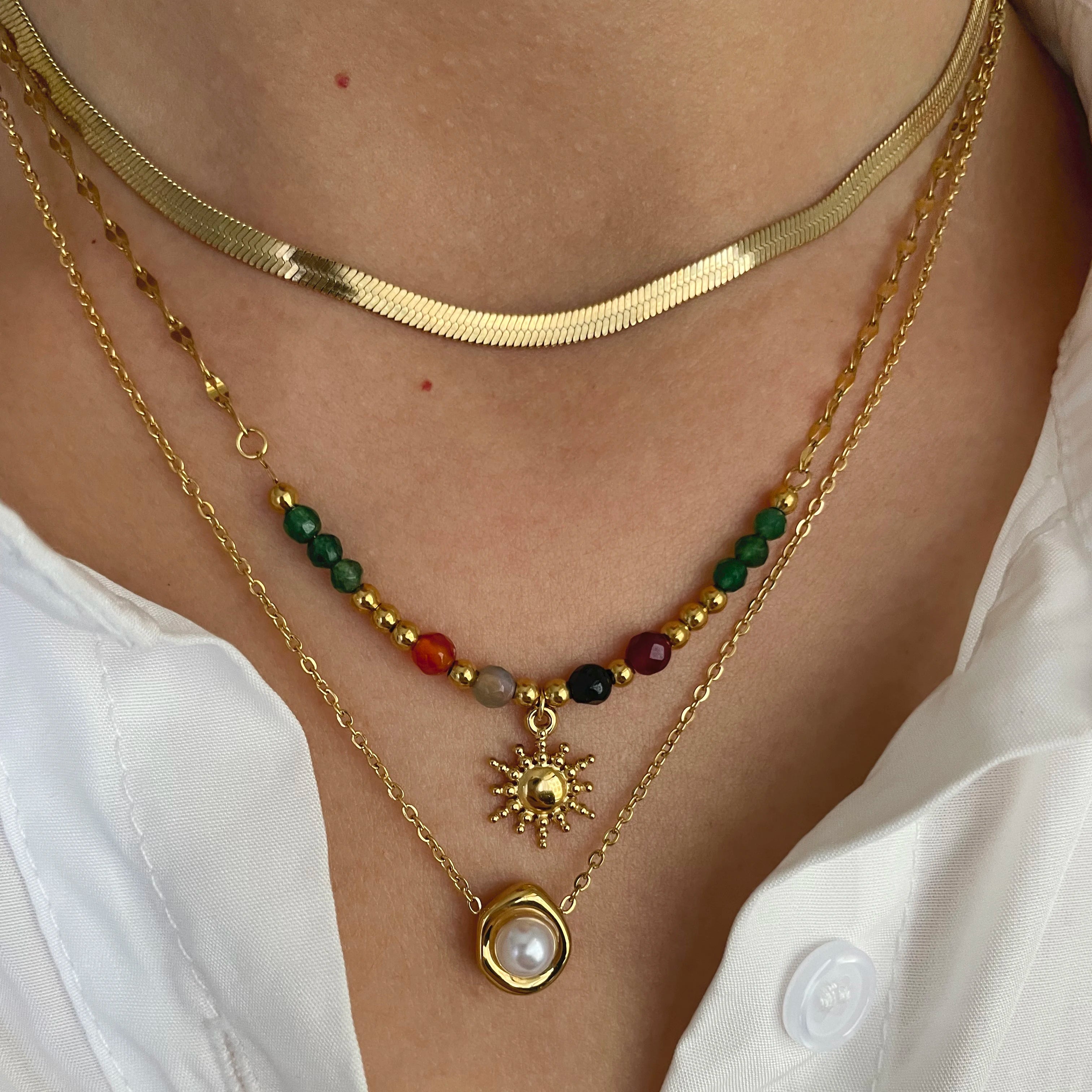 Sunflower Pendant Necklace