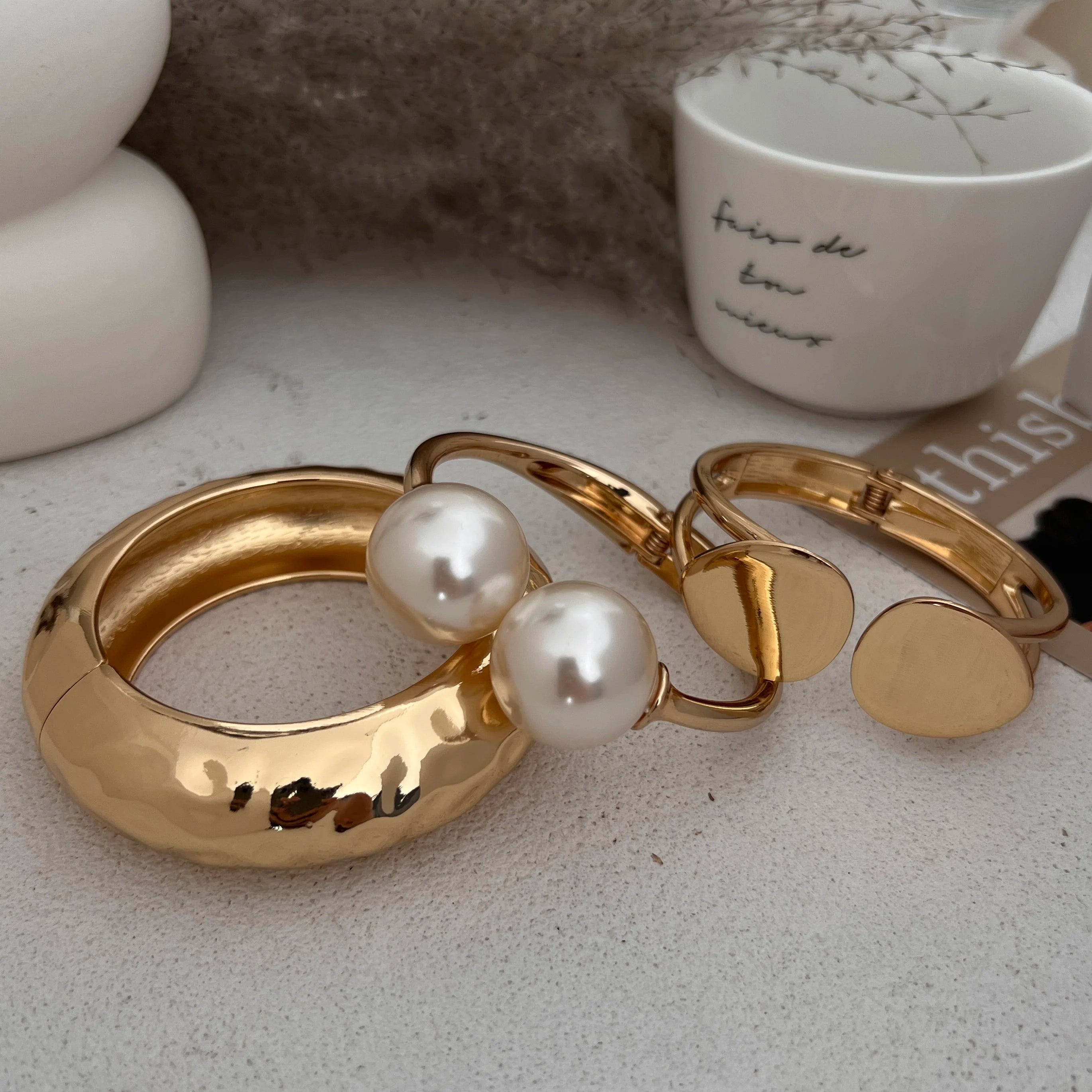Pearl Punk Bangle