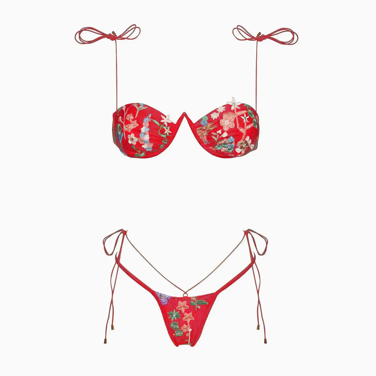 Push-Up Floral Bikini Set
