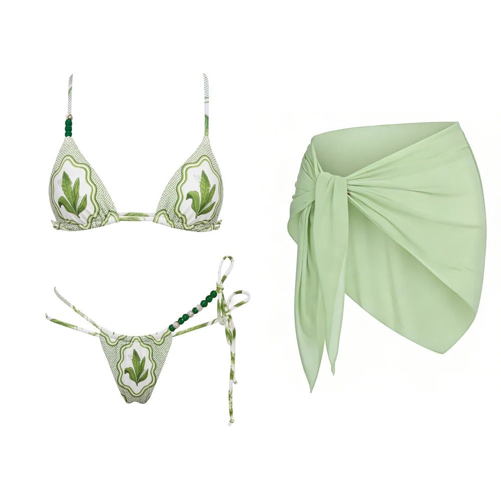 Pearl Tide String Bikini Set