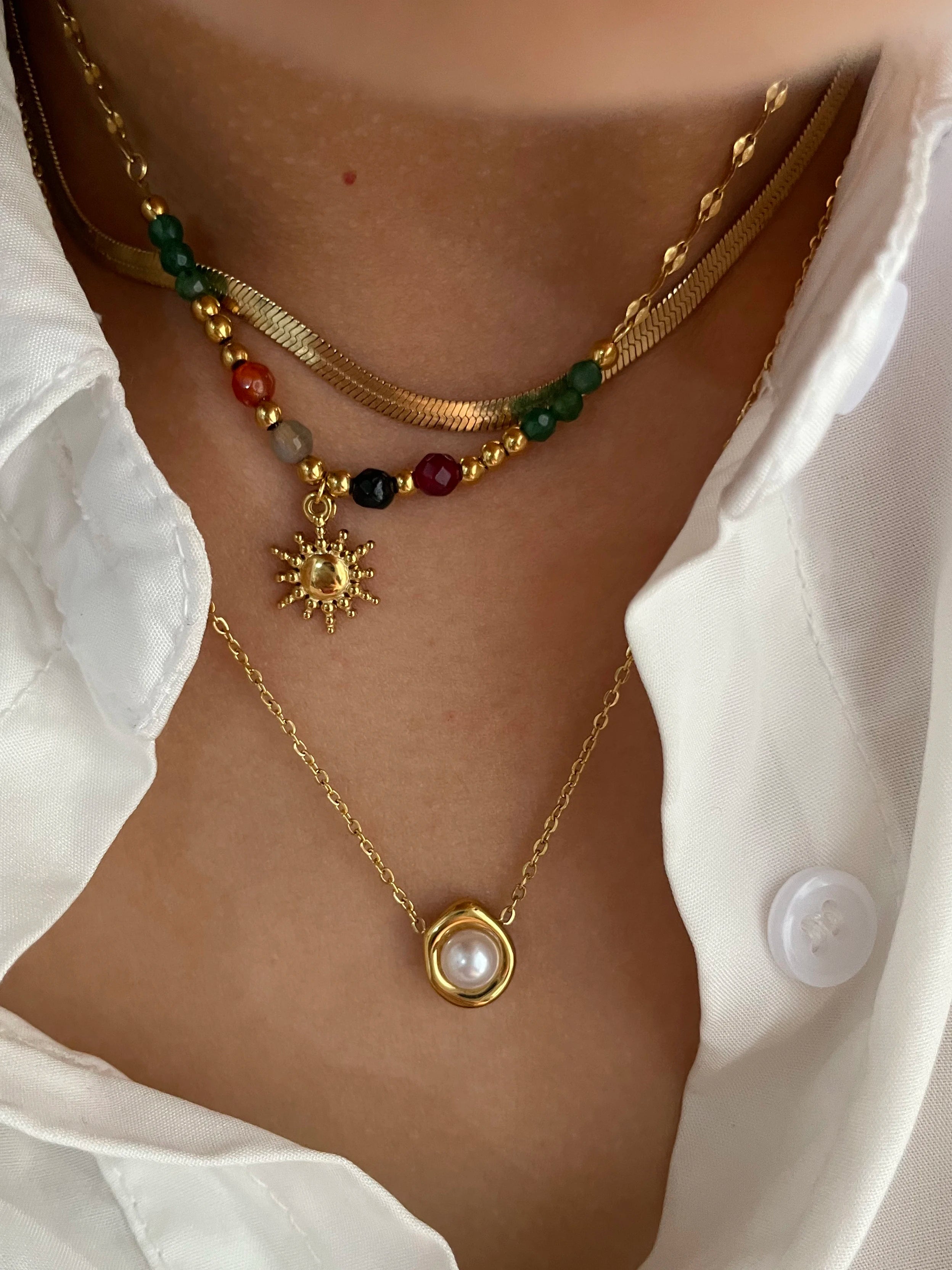 Sunflower Pendant Necklace