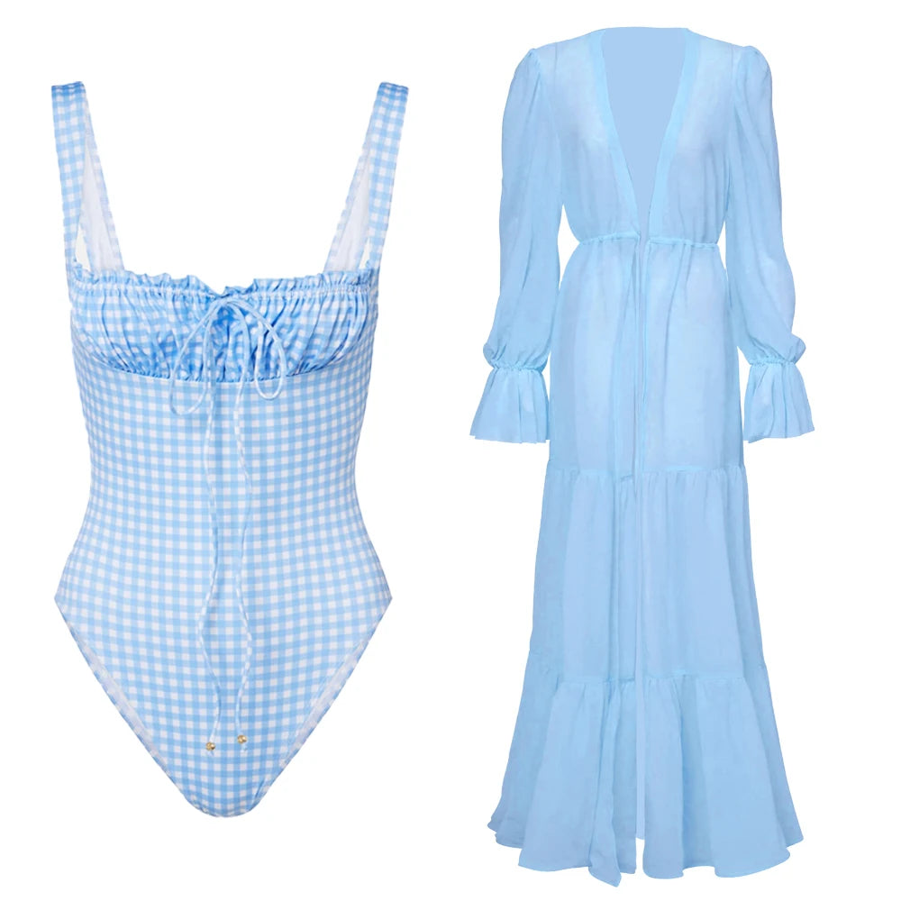 Bandeau Skirted One-Piece