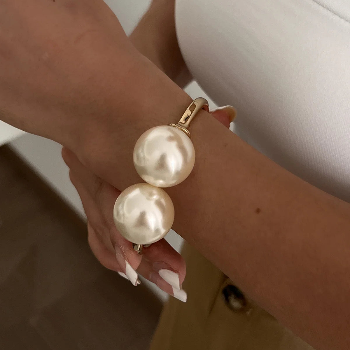 Pearl Punk Bangle