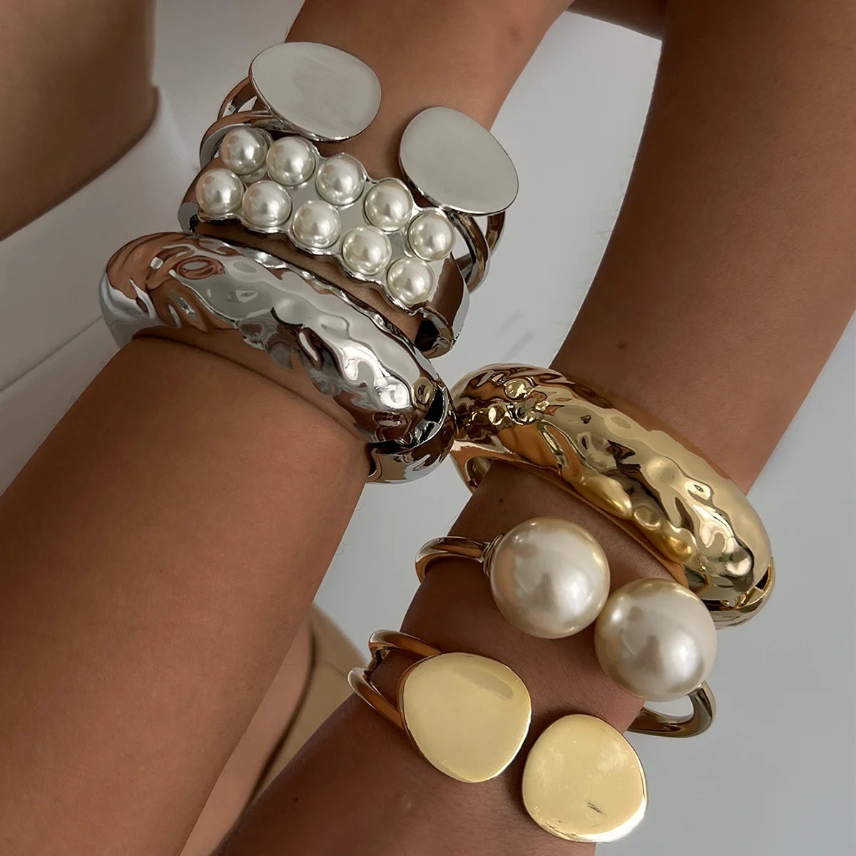 Pearl Punk Bangle