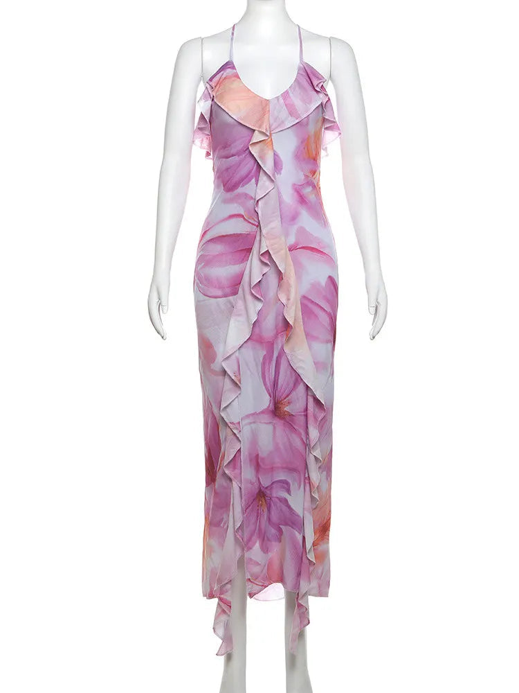 nibber Flower Print Dress