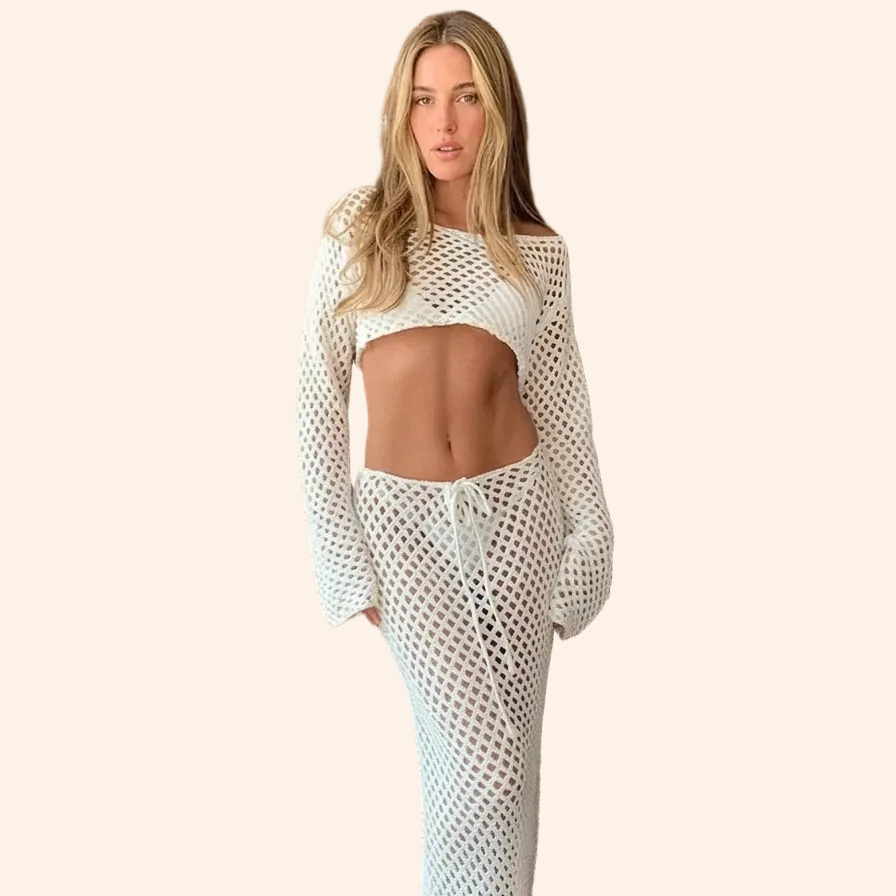 Crochet Two-Piece Cover-Up Set