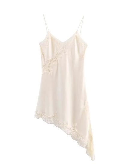 Sexy V-Neck Lace Halter Dress