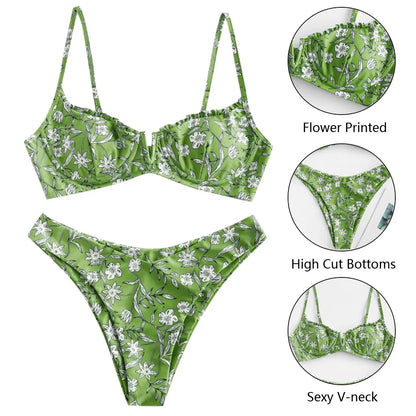 Floral Push Bikini