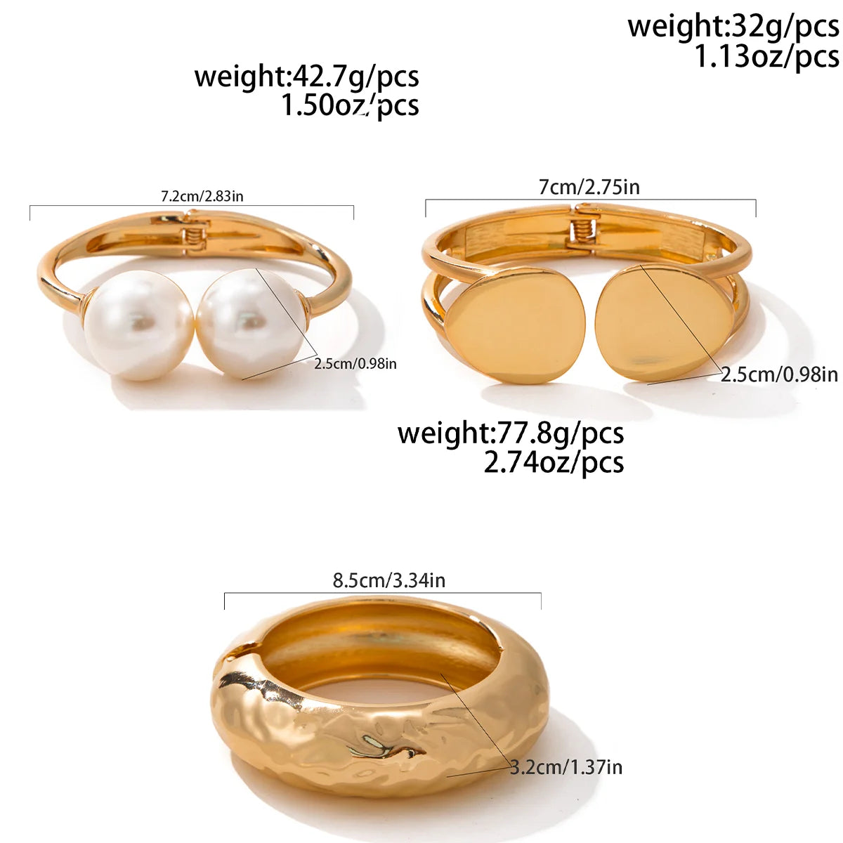 Pearl Punk Bangle