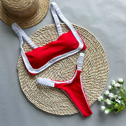 Patchwork Cut Bikini