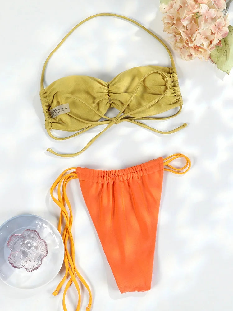Patchwork Bikini Set
