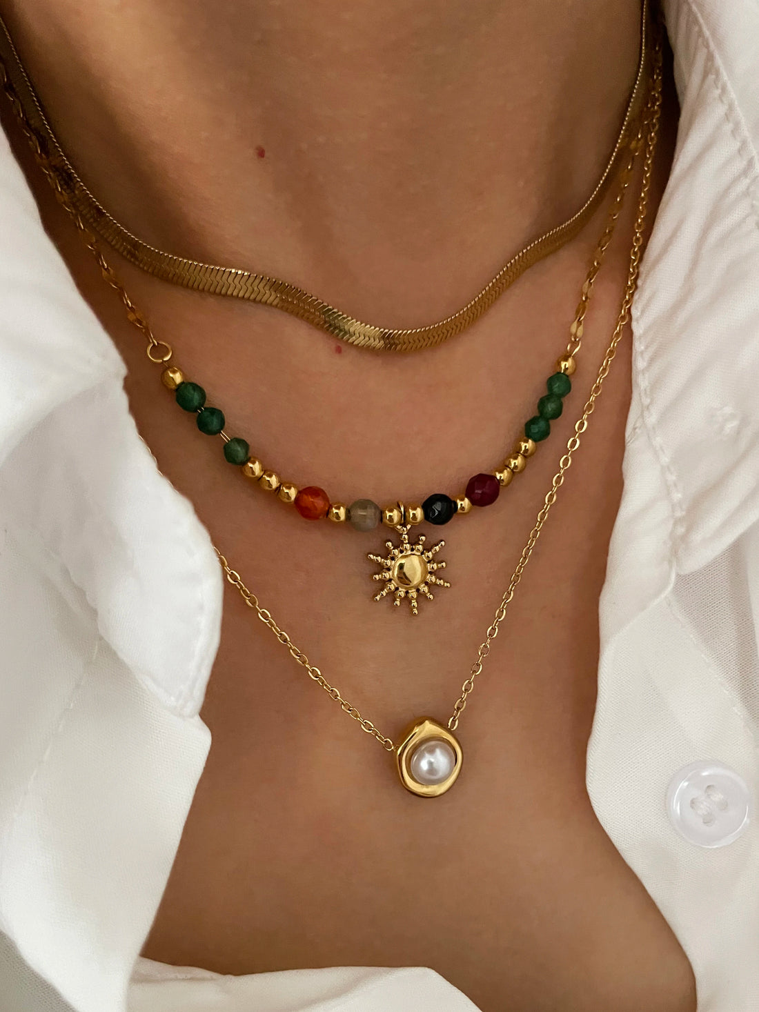 Sunflower Pendant Necklace