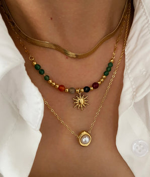Sunflower Pendant Necklace