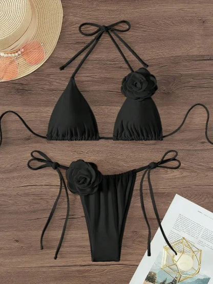 Floral Halter Bikini