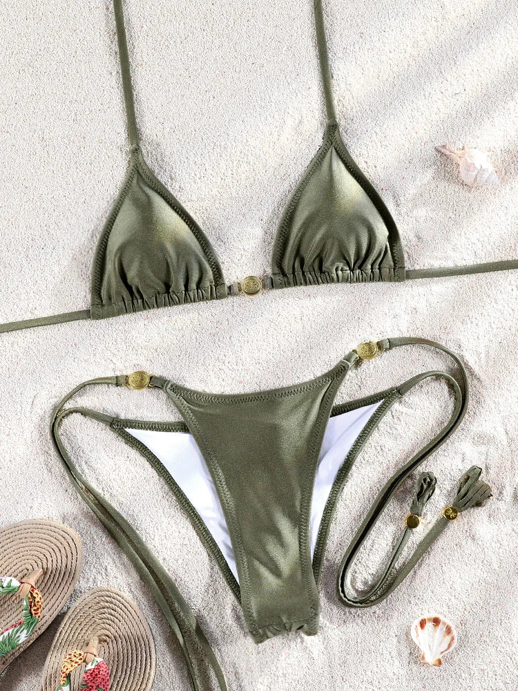 Micro Thong Bikini Set