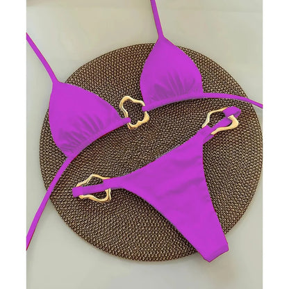 Lace-Up Bikini
