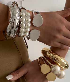 Pearl Punk Bangle