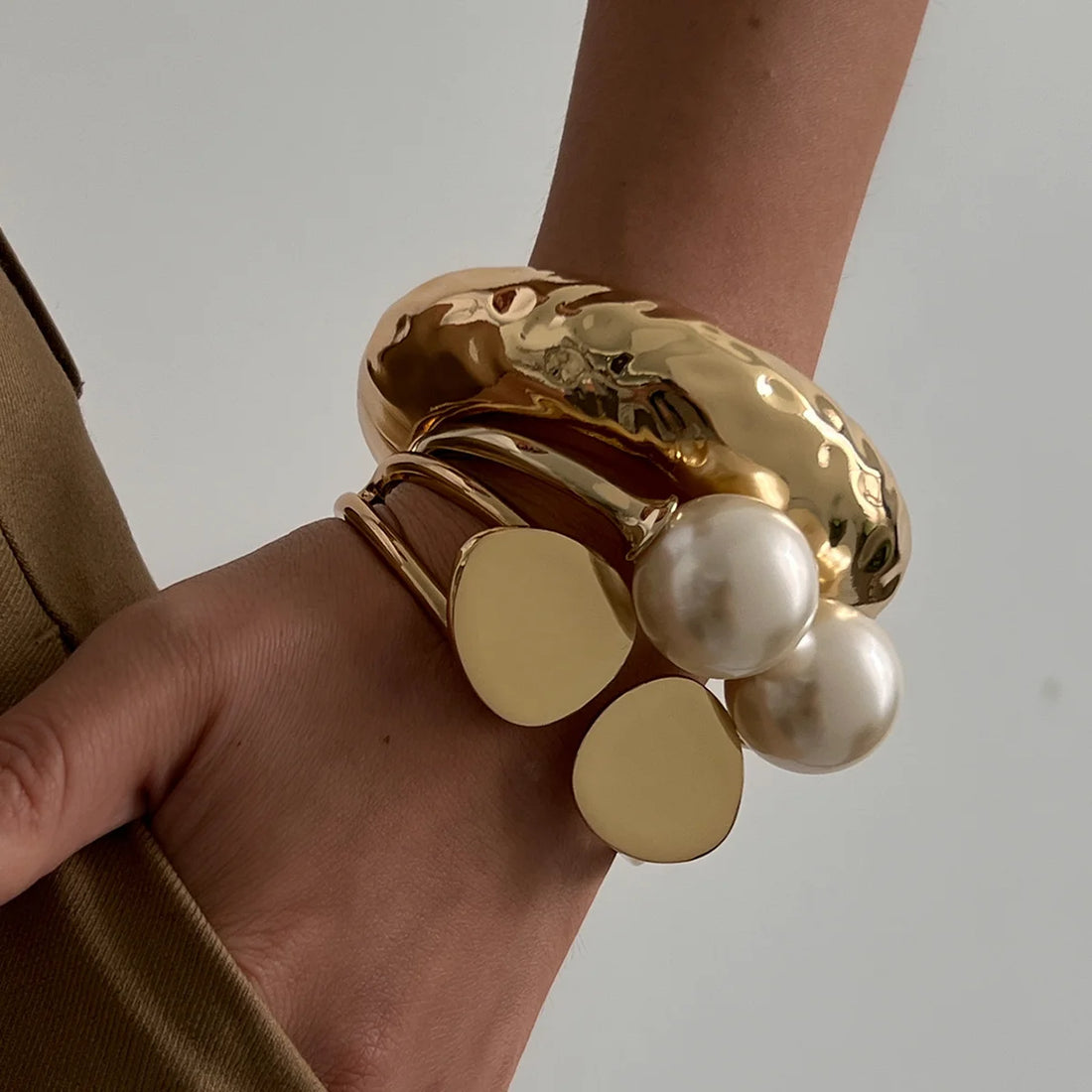Pearl Punk Bangle
