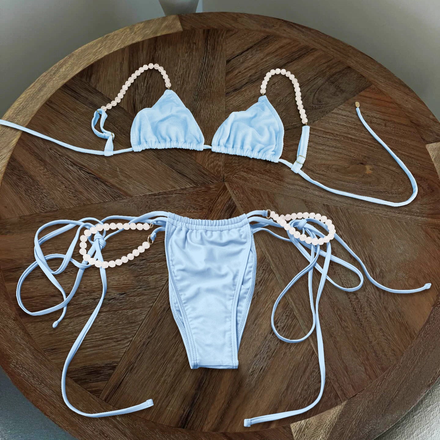 Sexy Swimsuit Bikini Swimwear Swimsuit Women Separates Swimwear Two Piece Side Straps Swimsuit Bathing Suit