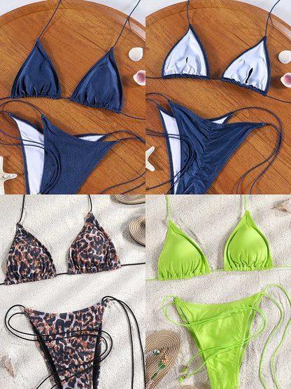 Sexy Triangle Micro Bikini Set