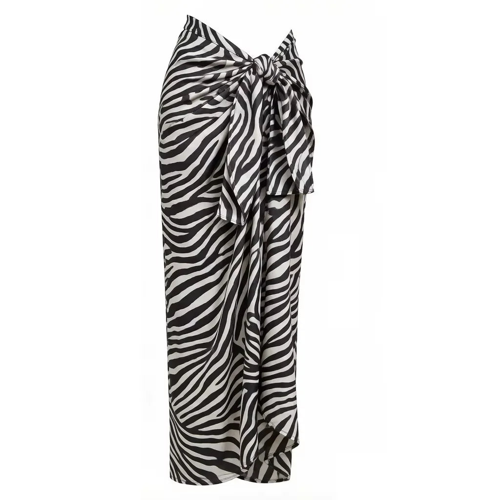 Leopard Sarong Swim Set