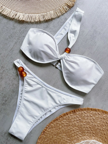 Sexy Solid Push-Up Bikini Set