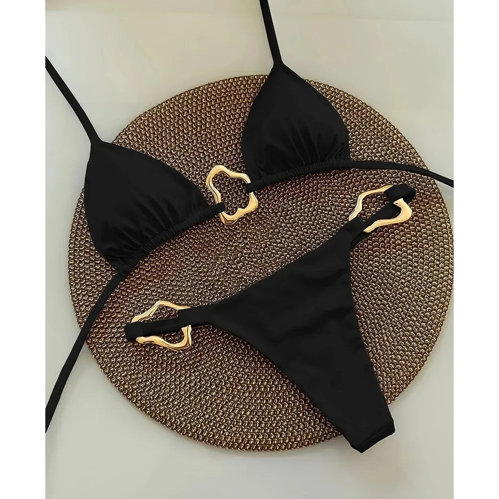 Lace-Up Bikini
