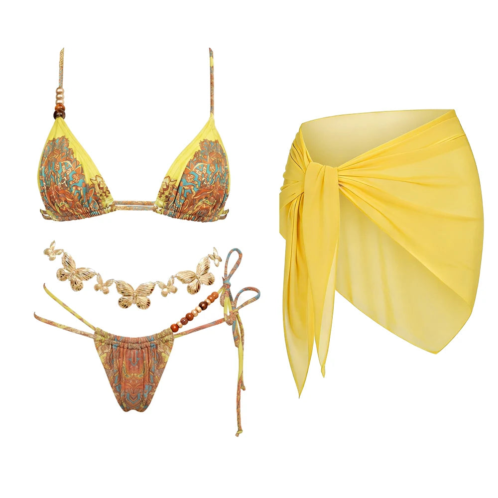 Pearl Tide String Bikini Set