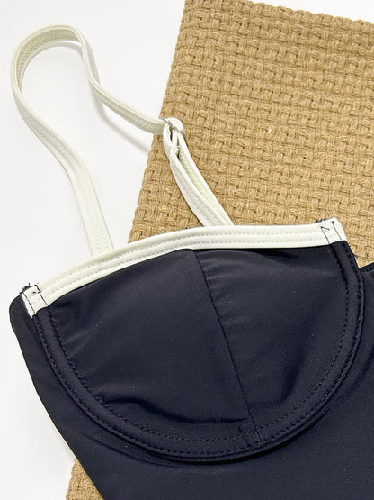 Contrast Push-Up Monokini