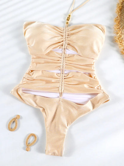 Bandage Hollow Bodysuit