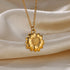 Trobicana Stainless Steel Geometric Sunflower Pendant Necklace - image 14