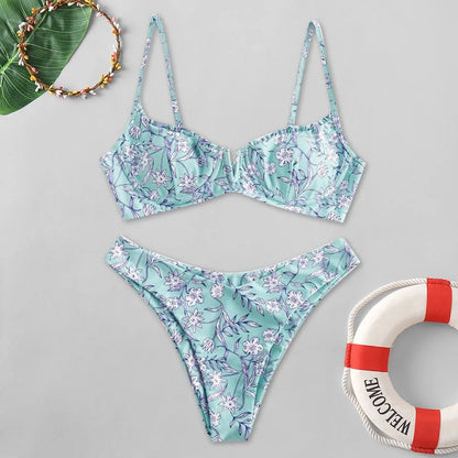 Floral Push Bikini