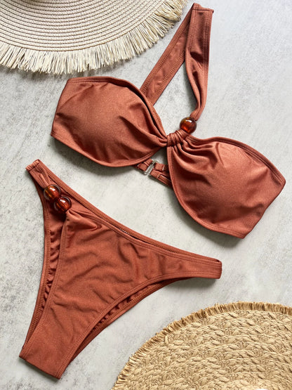 Sexy Solid Push-Up Bikini Set