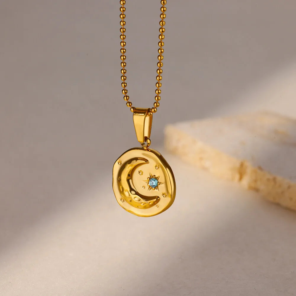 Trobicana Stainless Steel Geometric Sunflower Pendant Necklace - image 22