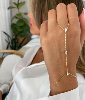 Crystal Hand Bracelet