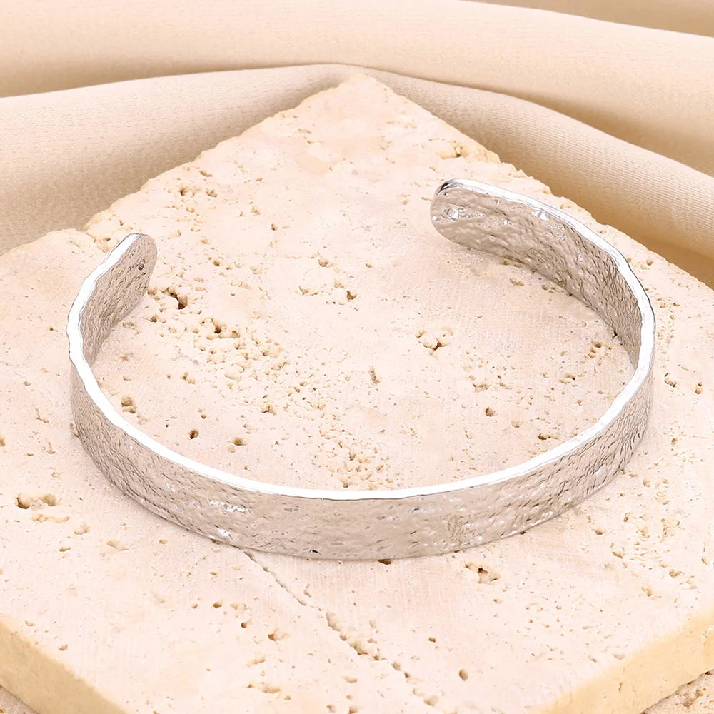 Trobicana Wide Flower Cuff Bangle – Luxury Gold Color Bracelet - image 9