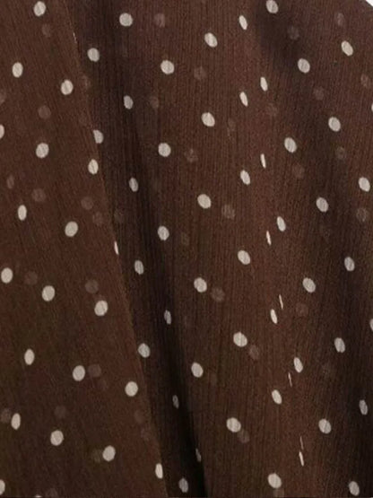 Women Mini Halter Dress 2026 Summer Fashion Polka Dot Cascading Ruffle Off the shoulder Female Elegant Street Dresses Clothes