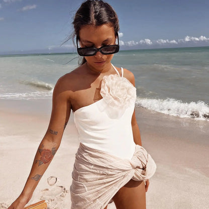 One-Shoulder Push-Up Swimsuit