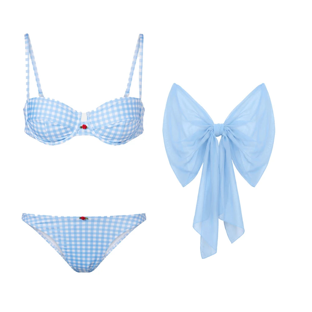 Bandeau Print One-Piece