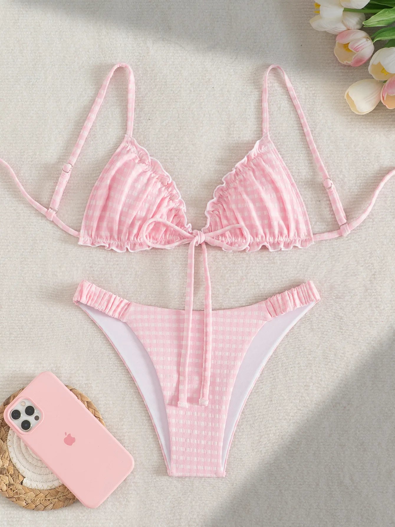 2026 Sexy Bikinis Pink Swimsuits Women Swimwear Push Up Female Beach Swim Wear Bathing Suits Brazilian Bikini Set Pool Bather