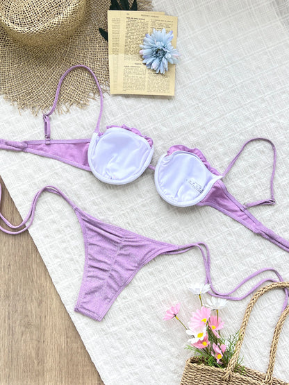 Purple Metal Ring Bikini